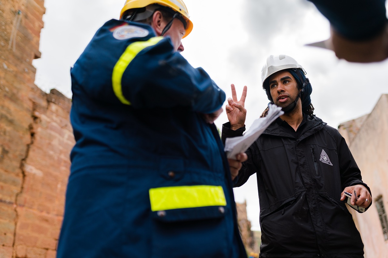 Expert contractor conducting detailed site inspection with tools
