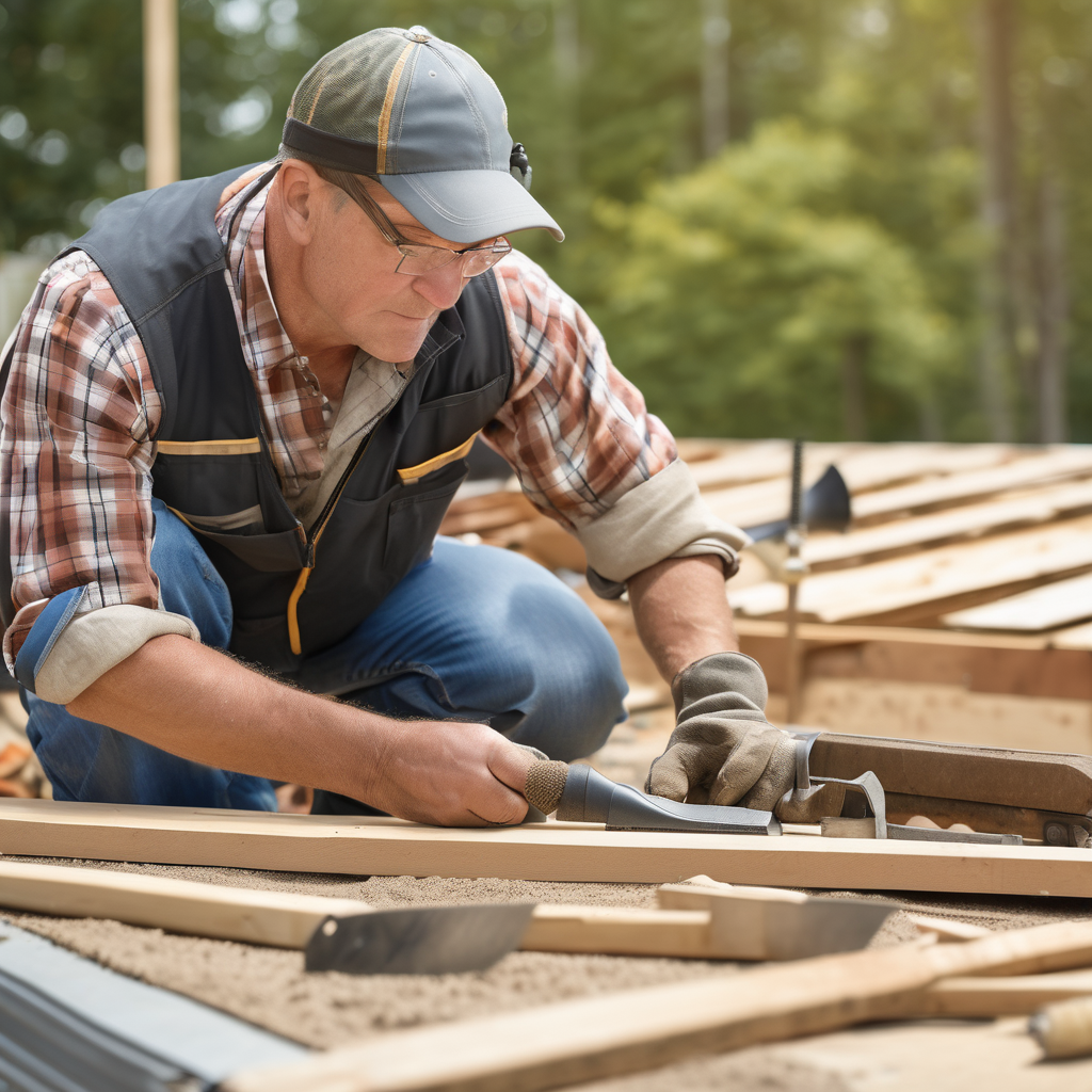 Professional-grade roofing materials and tools showing quality equipment